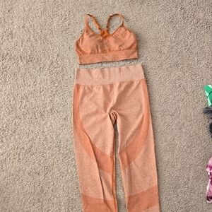 PINK Orange Activewear Set
